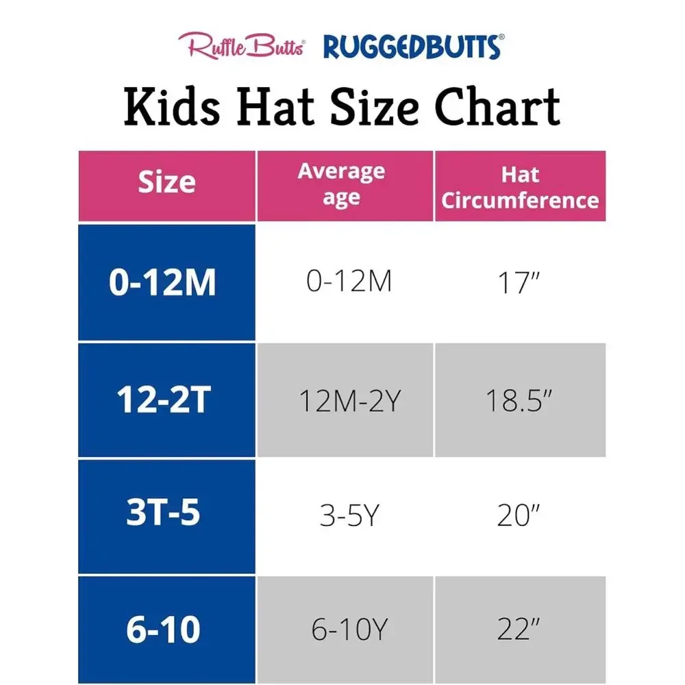 RuffleButts Baby Girls UPF 50+ Wide Brim Swim Sun Hat Vintage Aqua  0-12M Beach